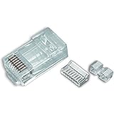 プラチナツール106178j rj45 cat6高パフォーマンスround-solid 3-prongモジュラープラグ、100枚パックby North Coast Electric