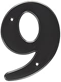 Hy-Ko 30209 6" Plastic Numbers 9 Black Nail-On [並行輸入品]