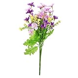 Yammy 1束　cineraria造花 ホーム/オフィス飾り インテリア 花 雑貨 おしゃれ かわいい (フクシアとパープル)