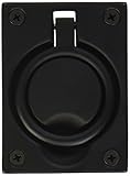 Baldwin 0395190 Flush Ring Pull, Black by Baldwin