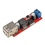 Dovewill デュアルUSB 　出力9V / 12V / 24V / 36V ー　5V　　DC-DC 　3A　ステップダウン　電源モジュール