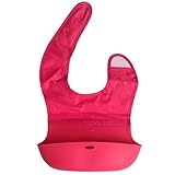 Foldable Baby Silicone Bibs Feeding Bucket Gift WD-01 (Rose Red) by PP-NEST