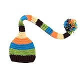 Zhhlinyuan Fashion Newborn Baby Colorful Warm Beanie Boys Girls Photography Prop Knit Hat Cap 2169
