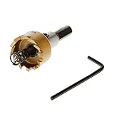 Homyl HSS高速度鋼製　24mm　ドリル　ホールソードリルビット　ホール　ソー　マルチビット　カッター　ツール　L形六角スパナ　