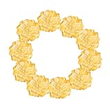Fityle 花芸素材　フラワー　菊　造花　装飾品　人工シルク　ホーム飾り　10個入り　全12色 - 黄, 説明したように