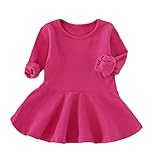 Karchi 子供服 ワンピース 綿製 ドレス裾 長袖 ゆったり 丸ネック字母柄 暖かい色 ファション 女の子 秋冬 防寒 保温 安値 秋 冬 通学 お出かけ着 柔らかい カジュアル シーズンお散歩 