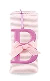 Mud Pie Cotton Receiving Blanket, B/Pink by Mud Pie [並行輸入品]
