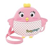 かわいい子供のショルダーバッグ、女の子のハンドバッグ、ジッパーのデザイン、[ピンク、ひよこ]