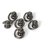 トチカン ジョイント金具 6個入り レザークラフト 回転式 止め金具 バッグ ベルト カバン 修理 レザークラフト DIY ハンドメイド パーツ