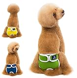 ＯＩＩＺＲＥＯ 犬おむつカバー 女の子 ペット 犬用 マナーパンツ おむつカバー 生理 パンツ お出かけ 雌犬 老犬用 生理用品 犬の尿失禁対策 発情期 月経期 洗える 再利用可能 中小型犬 大型犬（Ｓ）