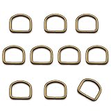 [クラフトパーツ屋] Dカン 内径10mm アンティークゴールド 10個セット バッグ 手芸用 金具