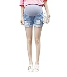 Asia Color タニティ デニム ショート パンツ ウェア 妊婦 ボトムス ショートパンツ デニム (L)