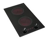 Kenyon B41515 6-1/2-Inch Mediterranean 2-Burner Trimline Cooktop with Analog Control UL, 120-volt, B