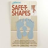 safe-t-shapesブルーフィート安全アップリケ – バスタブシャワーステッカーデカールno slip