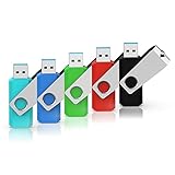 USBメモリ32GB USB3.0 超高速データ転送 フラッシュドライブ 5個セット 読取り最大120MB カラフル（青緑赤黒水