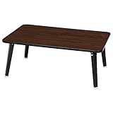 不二貿易 ちゃぶ台 幅75×奥行51cm ブラウン 10979