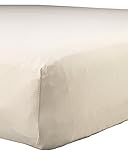 Abstract Baby Solid Jersey Knit Fitted Crib Sheet (28 x 52, Beige) by Abstract