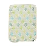 baby.e-sleep(ベビーイースリープ)×QUARTER REPORT ピジョン6重ガーゼミニケット(エメラルド 6重ガーゼ) 45×60cm