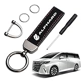[LUTU] 新型アルファード40系 30系 20系~全シリーズ適用 キーホルダー 車 アルファード 鍵 キーホルダー キーケース キーチェーン 専用ロゴ 回転調整機能 防錆 落下防止 手触りいい ドイツデザイン 高耐久性 防水 防傷 おしゃれ プレゼント 軽量 (アルファード)