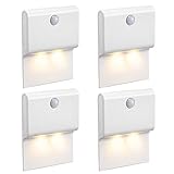 Lucktao センサーライト 人感センサー LEDライト マグネット付き 自動点灯消灯 電池式 ワードローブライト ワイヤレス 貼り付け型 防犯 風呂場 廊下 階段 光センサー LEDナイトライト 