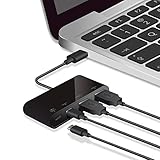 エレコム USBハブ USB Type c USB3.1Gen2 (Aメス2ポート/ Type-Cメス2ポート) バスパワー【PD対応】MacBook / iPad / Surface GO Pro 7 / Chromebook等 対応 ブラック U3HC-A424P10BK