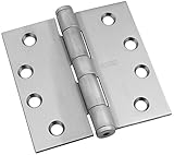 Stanley Hardware Rpf191 4" X 4" StandaRD Weight, Non-Ferrous Hinge in Satin Stainless Steel [並行輸入品]