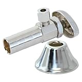Eastman 04182 1/2NomSWT x 3/8Comp Angle Stop Valve Chrome by EZ-Flo