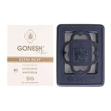 GONESH(ガーネッシュ)ビッグゲルエアフレシュナー(車用シート下芳香剤)ホワイトムスク(シャボンの香り)180g