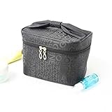 Wispun　旅行　トイレタリー　化粧　バッグ　化粧品　袋 (ブラック番号)