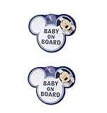 Disney Blue Mickey Mouse Baby On Board Car Signs - by KATIES PLAYPEN?