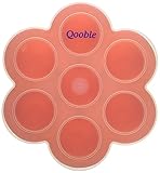 Qooble Silicone Baby Food Freezer Containers, Storage Trays with Clip On Lid (Orange) by Qooble