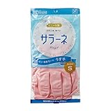 ダンロップ ビニール手袋 サラーネうす手 S ピンク