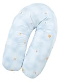 Julius Z?llner Banana 4620015813 Cover for Breastfeeding Pillow 190 cm Blue with Cuddly Bear Motif b