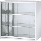 [T-4621387]ＴＲＵＳＣＯ　ＳＵＳ３０４保管庫　ガラス引違　９００Ｘ５００ＸＨ９００ TSG09