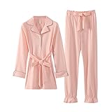 ALUP- 秋と冬 - パジャマホームサービス長袖のかわいい家庭用服 ( 色 : ピンク ぴんく , サイズ さいず : Xl xl )