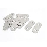 uxcell ストレートプレート　フラット修理プレート　コネクター ブラケット　家具の固定板　38mmx16mm 10個入