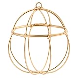 Kesoto 鳥のかごの形　吊り下げ式　プランター　フラワースタンド　園芸ラック　金属製　耐久性　全２サイズ - 7 x 9 x 9cm