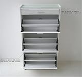 シューズBOX 靴箱　3段 インテリア 収納家具