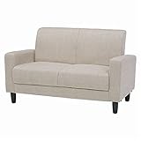 ベーシックソファー 【2人掛け】 ベージュ 肘付き 背面取付式 ケイディ2P-BE