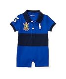 【RALPH LAUREN (ラルフ ローレン)】Baby コットン メッシュ ポロ ショートオール 12M（73～78ｃｍ）190618218352