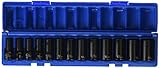 Grey Pneumatic (1203MSD) 3/8" Drive 13-Piece 12-Point Semi-Deep Metric Socket Set [並行輸入品]