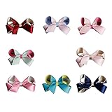 BIANHUAN ヘアピン ベビー リボン 8点セット ヘアクリップ 前髪 可愛い ヘアアクセサリー キッズ 子供用 赤ちゃん 髪飾り 髪留め 子供も通用 ヘアバンド 子供髪飾り 出産祝い 内祝い ギ