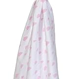 Gloop Baby Care Organic Cotton Traditional Muslin (Pink Clouds) by Gloop Baby Care