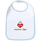 CafePress - Ich Liebe Meinen Opa I Love My Grandpa In German B - Bib by CafePress