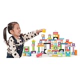 【 コストコ 】J'ADORE ナチュラルウッドブロック 100ピース入り