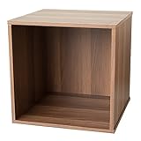 キューブボックス オープンタイプ タイプ１ CUBE BOX オープン フタ付き ふた付き ラック (タイプ１, ブラウン)