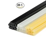 LKXC グルースティック グルーガン用　替えスティック　ロングサイズ7mm*27cm　30本入り　3色 DIY用 工作用 小型ガン用