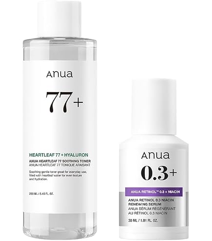 Amazon | ANUA(アヌア) レチノール0.3ナイアシンセラム30ml + 8