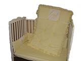 Baby Doll Bedding Solid with Flower Applique Port-a-Crib Bedding Set, Yellow by Baby Doll Bedding [並
