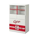 アルファタカバ 東洋広島カープ公認 カープチェスト 75cm幅オープンラックタイプ